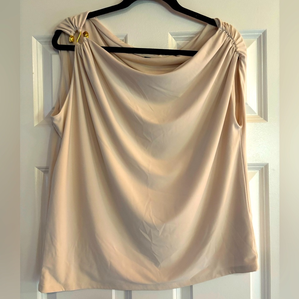 Express Asymmetrical Sleeveless Top, size Medium